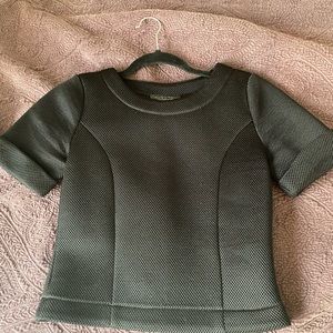 Black crop top